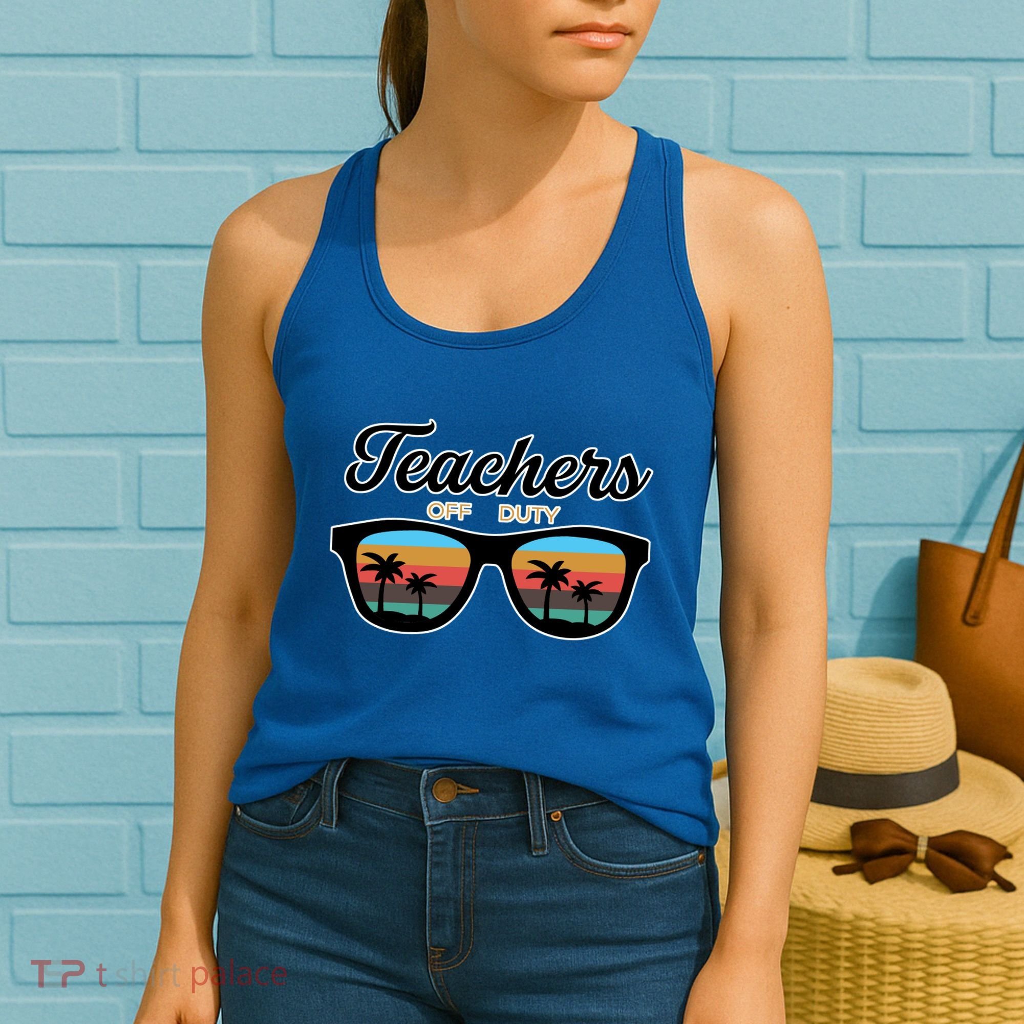 Teachers Off Duty Sunglasses Women's Tank Top