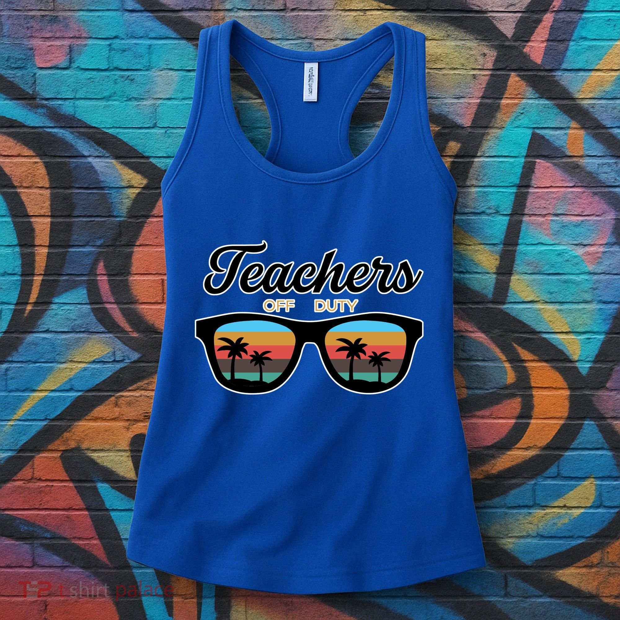 Teachers Off Duty Sunglasses Women's Tank Top