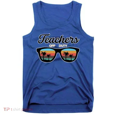 Teachers Off Duty Sunglasses Tank Top