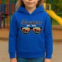 Teachers Off Duty Sunglasses Kids Hoodie thumb 3