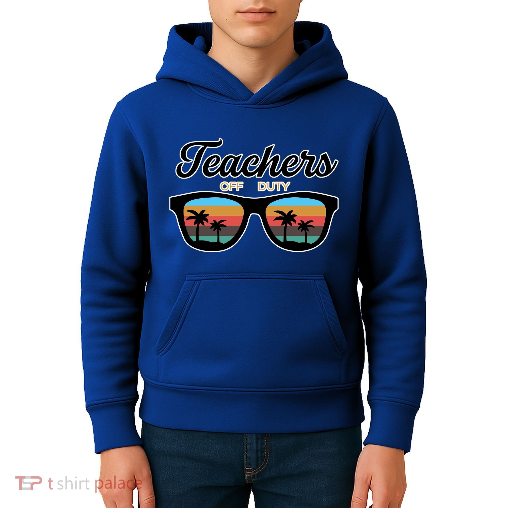 Teachers Off Duty Sunglasses Kids Hoodie