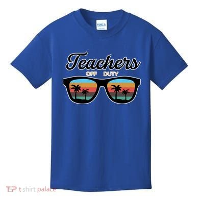 Teachers Off Duty Sunglasses Kids T-Shirt