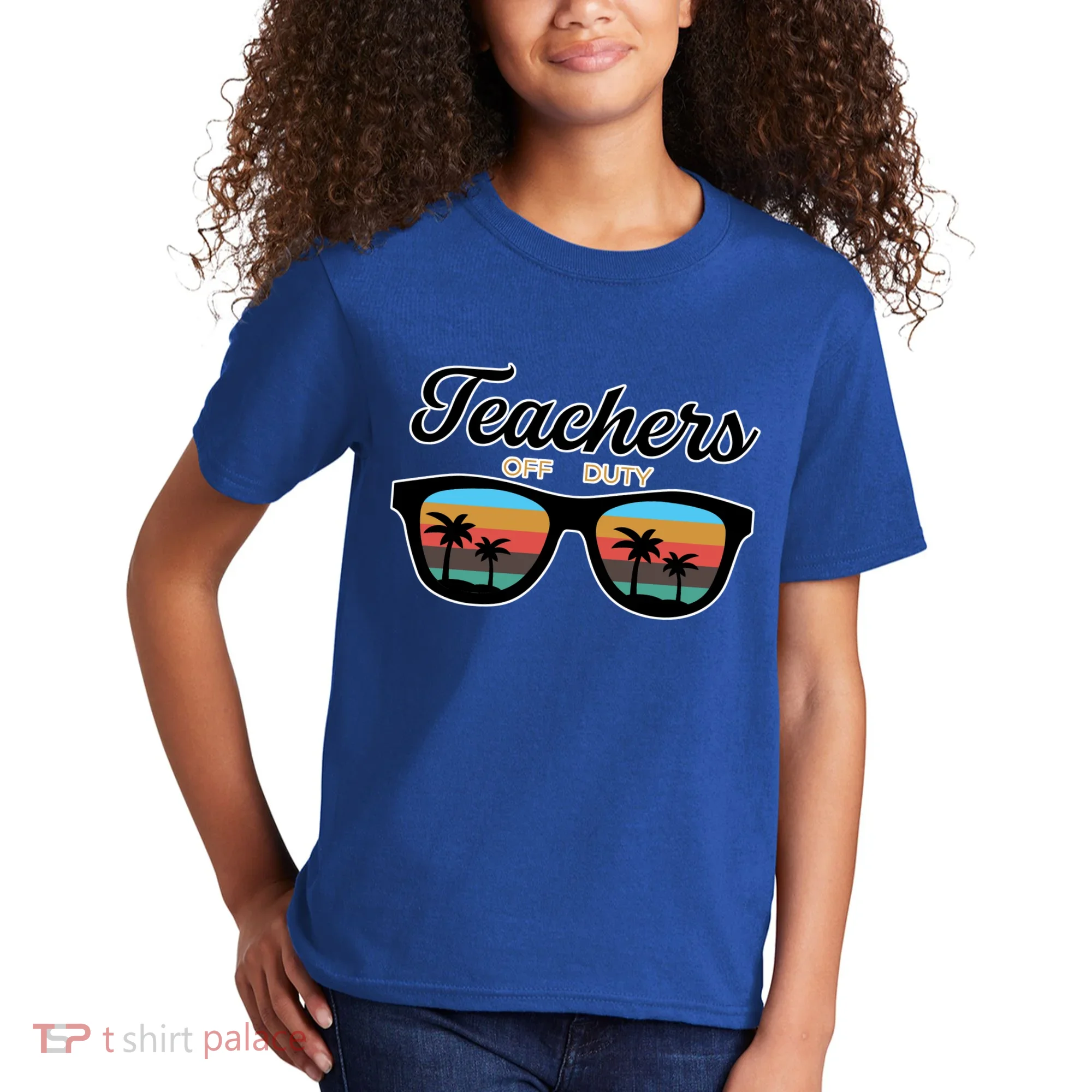 Teachers Off Duty Sunglasses Kids T-Shirt