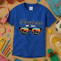 Teachers Off Duty Sunglasses Kids T-Shirt thumb 3