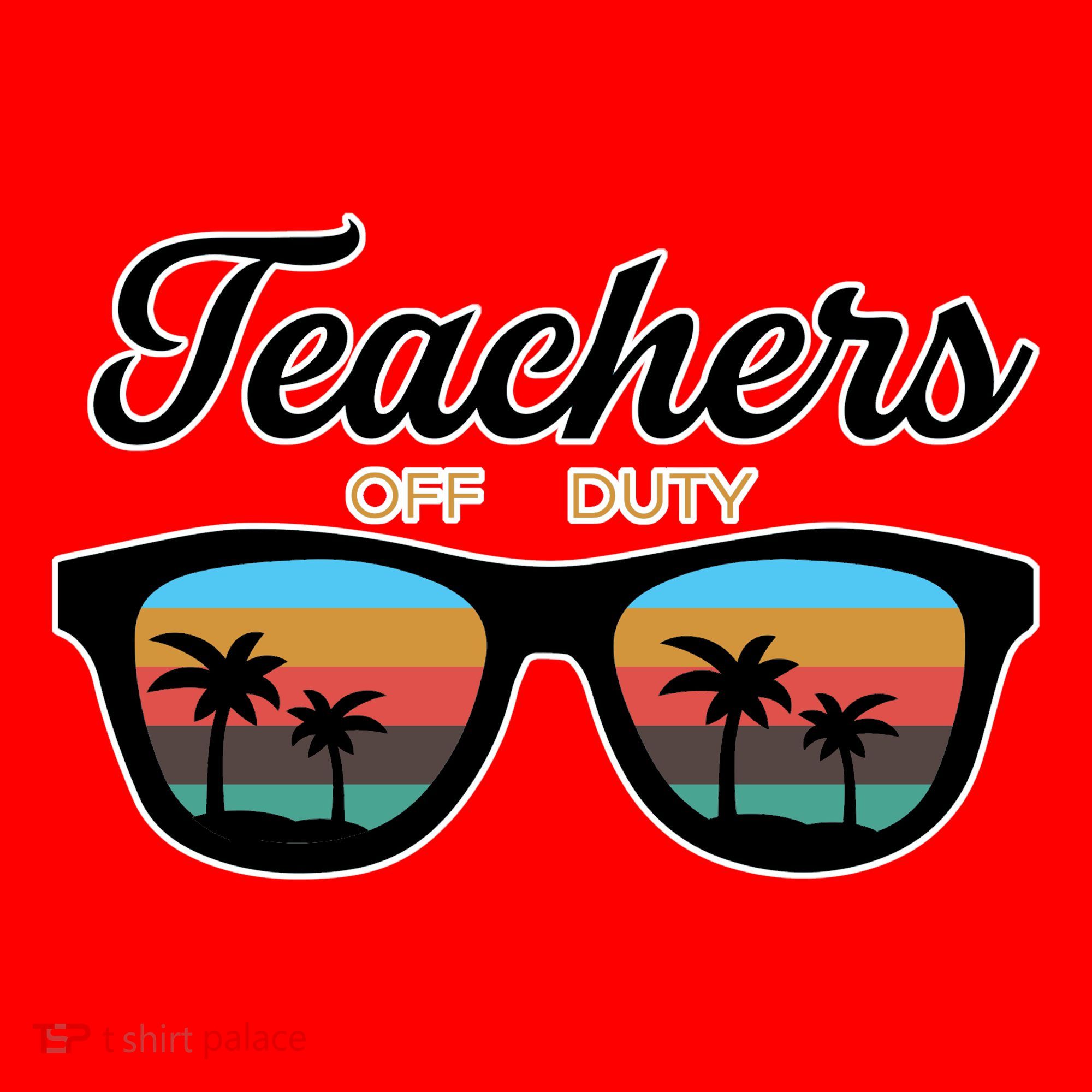 Teachers Off Duty Sunglasses Santa Hat