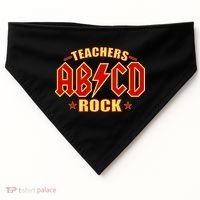 Teachers ROCK AB v CD ABCD USA-Made Doggie Bandana thumb 0