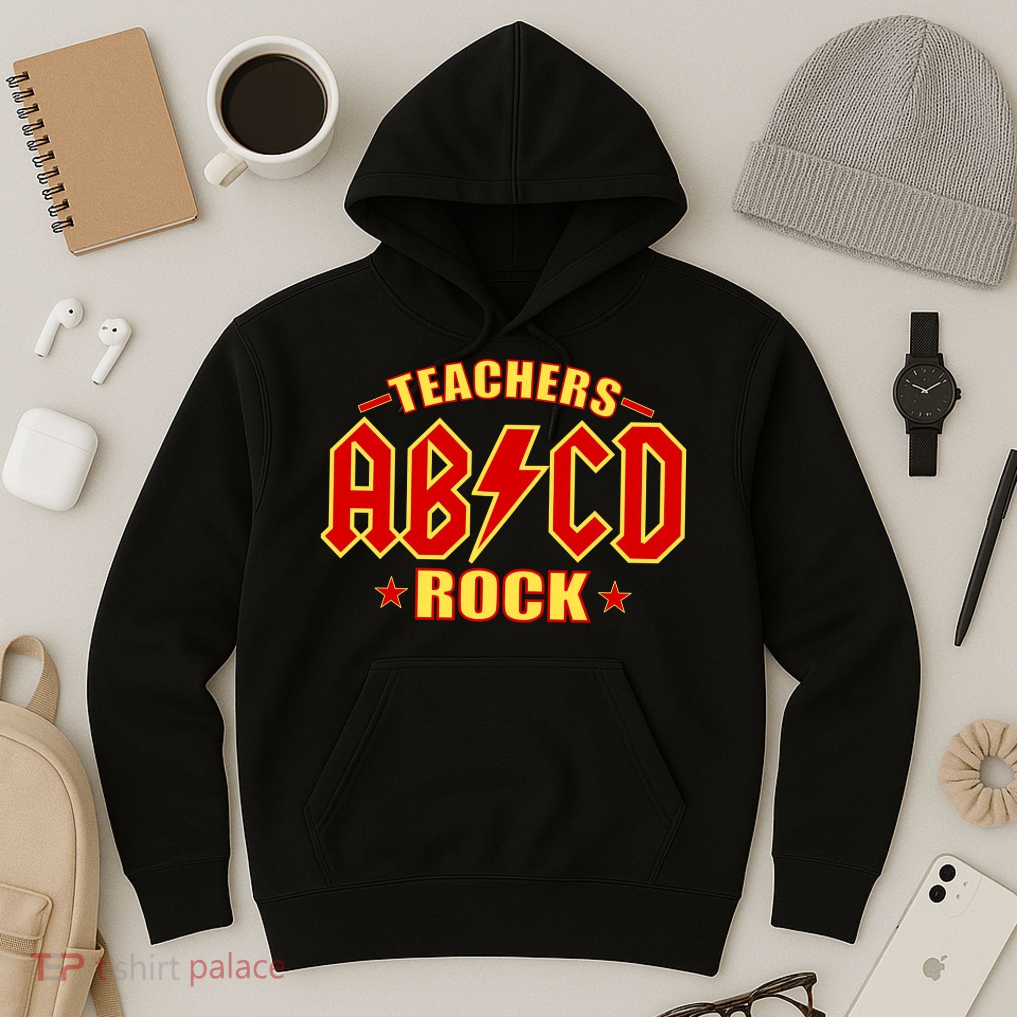 Teachers ROCK AB v CD ABCD Hoodie