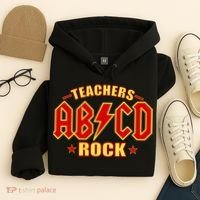 Teachers ROCK AB v CD ABCD Hoodie thumb 4