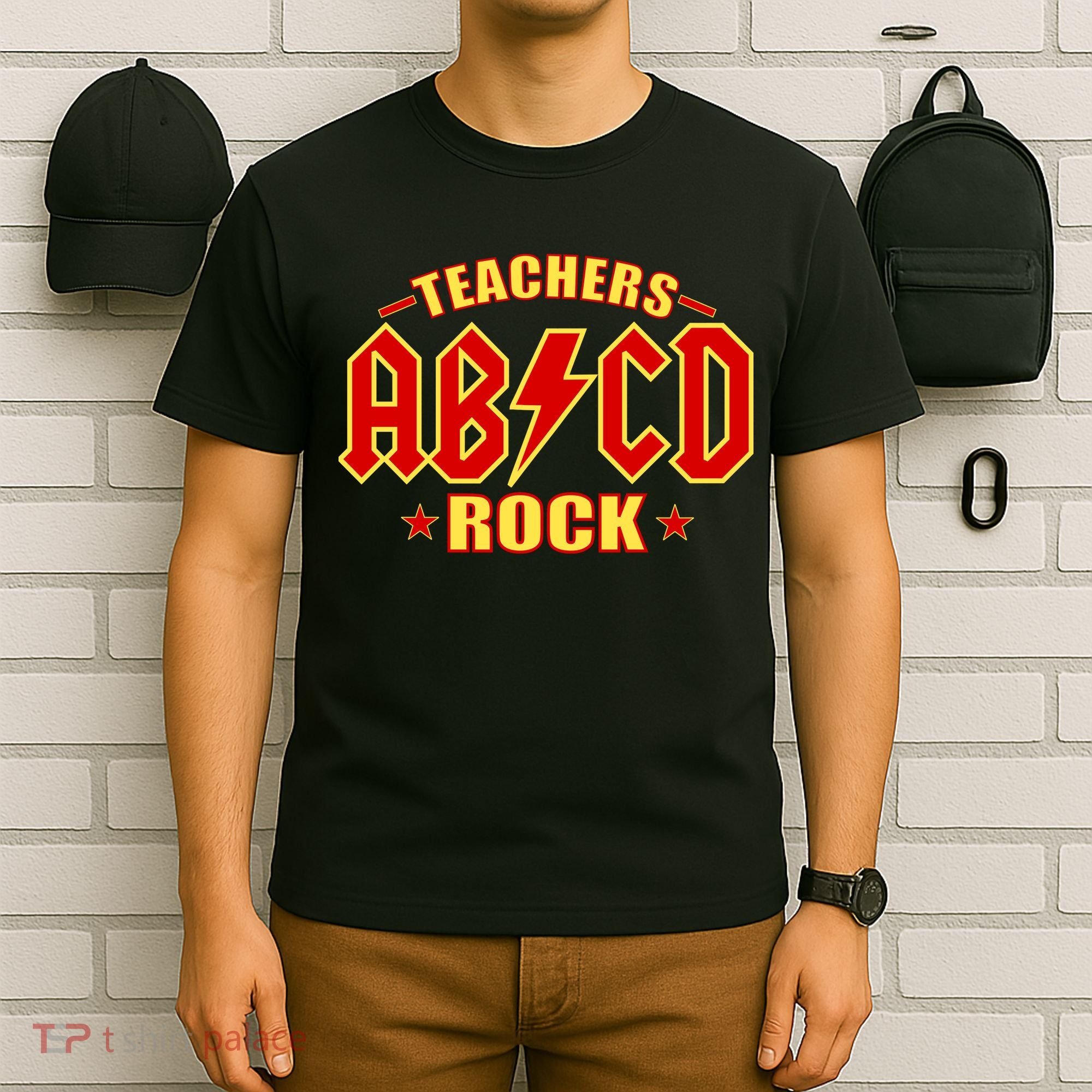 Teachers ROCK AB v CD ABCD T-Shirt