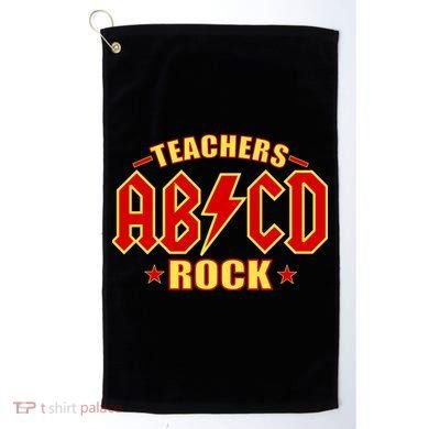 Teachers ROCK AB v CD ABCD Golf Towel