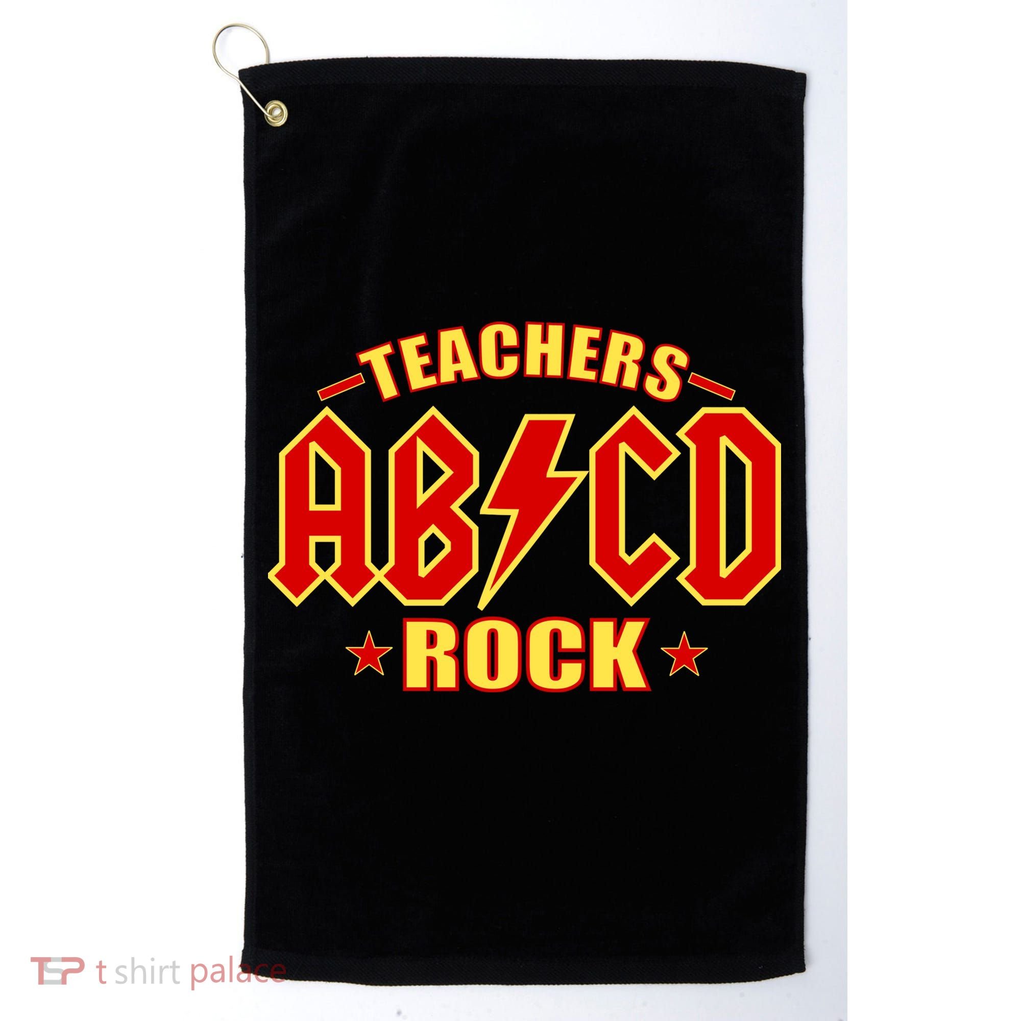Teachers ROCK AB v CD ABCD Golf Towel