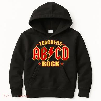 Teachers ROCK AB v CD ABCD Kids Hoodie