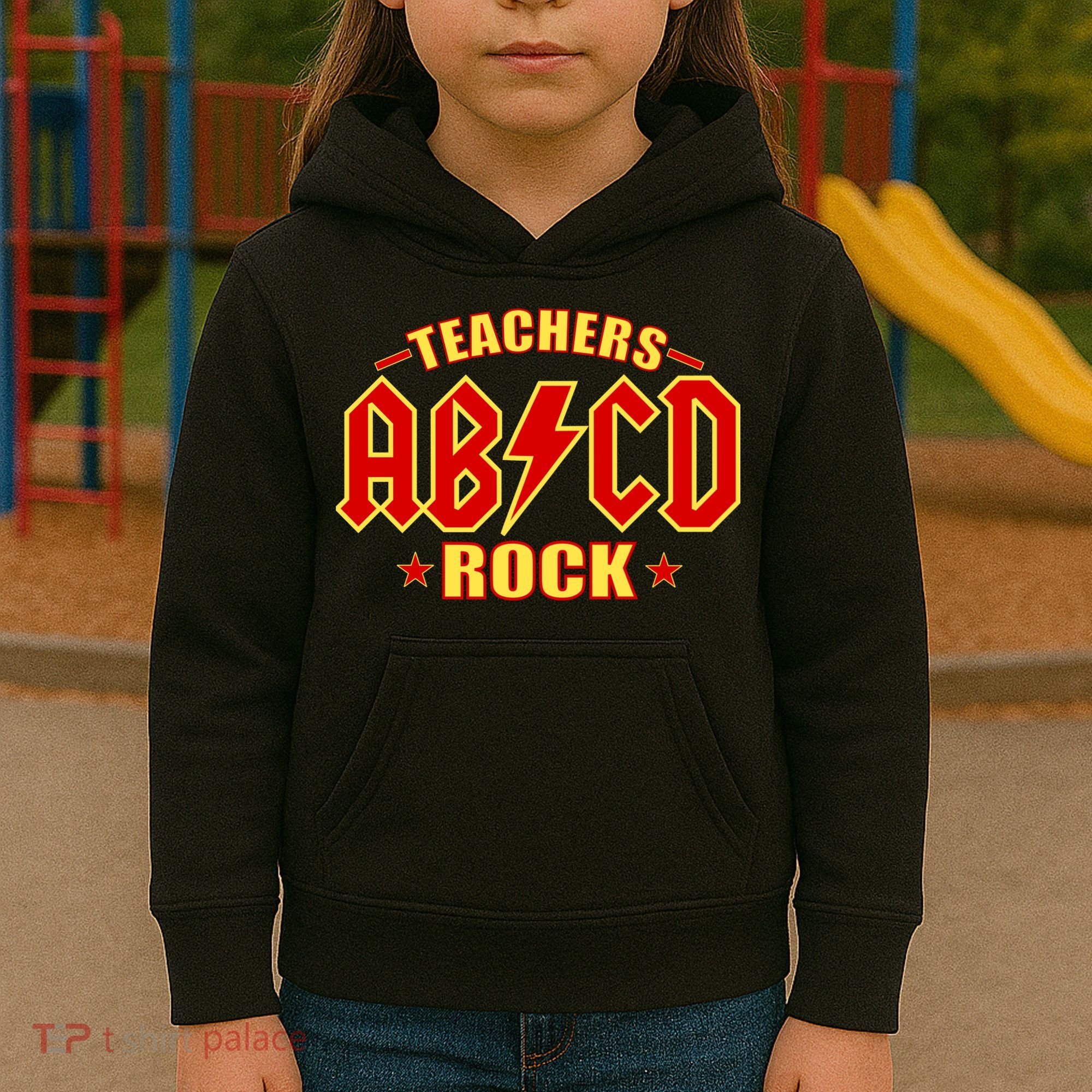 Teachers ROCK AB v CD ABCD Kids Hoodie
