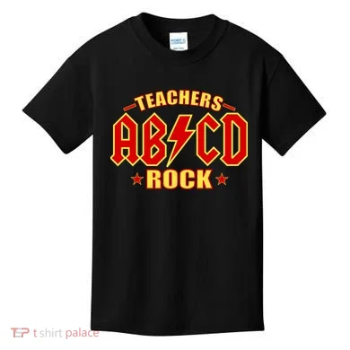 Teachers ROCK AB v CD ABCD Kids T-Shirt