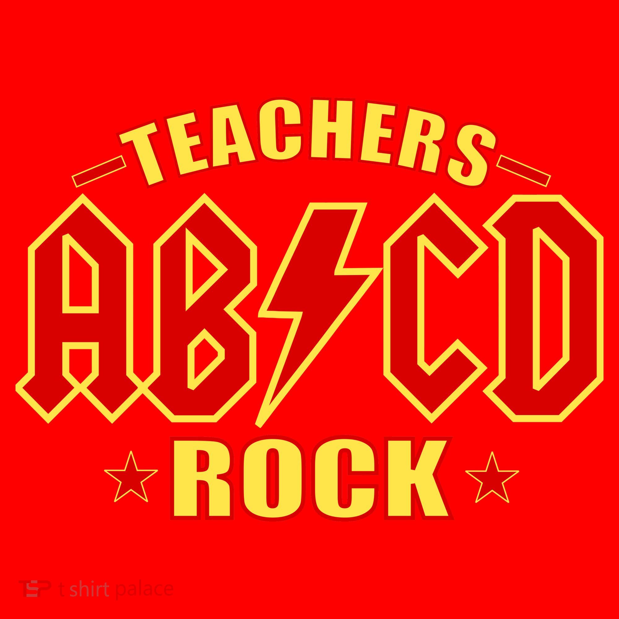 Teachers ROCK AB v CD ABCD Santa Hat