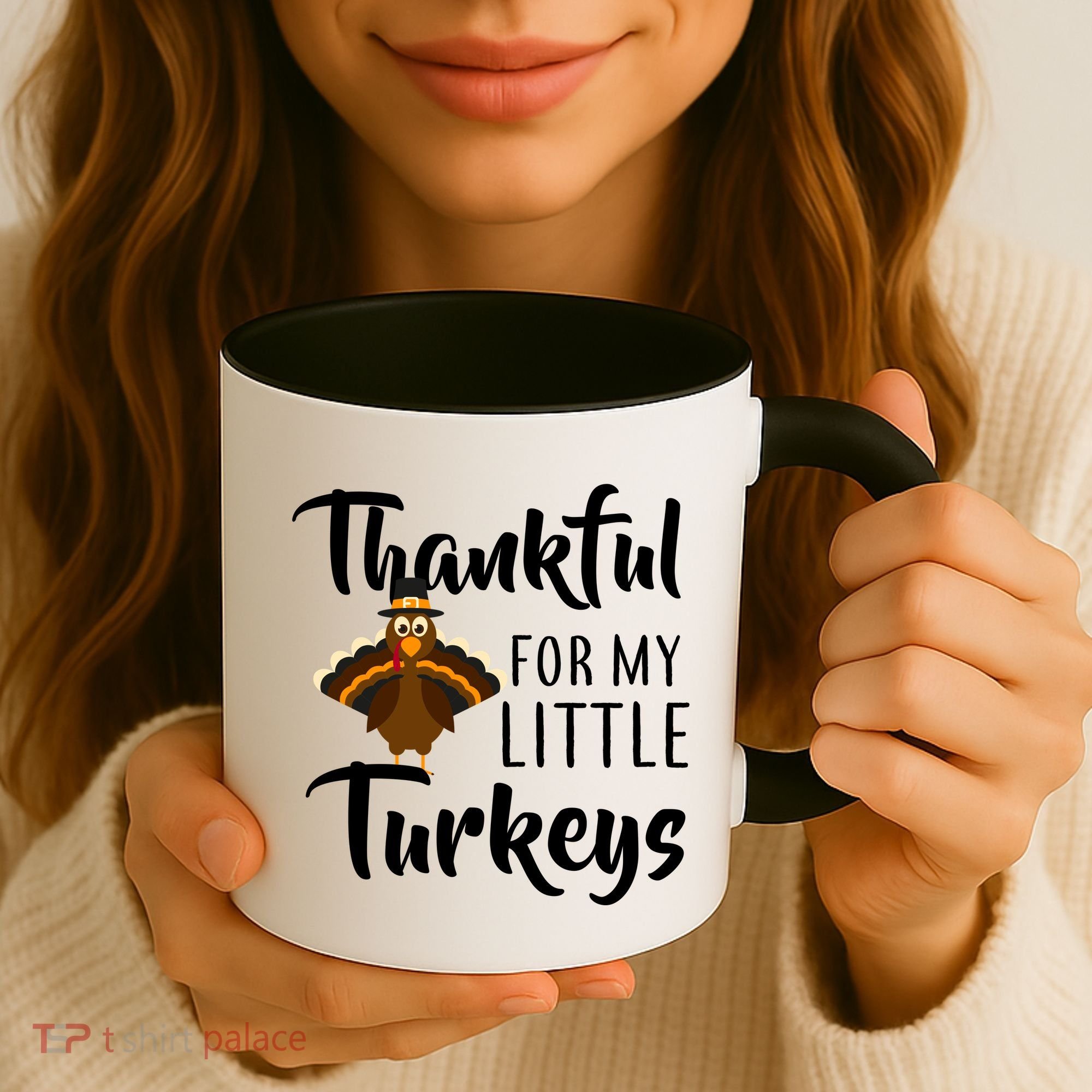 Teachers Thanksgiving Thankful For My little Turkeys Coffee Mug
