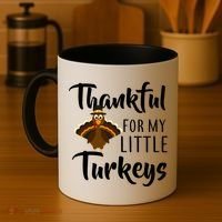 Teachers Thanksgiving Thankful For My little Turkeys Coffee Mug thumb 4