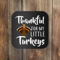 Teachers Thanksgiving Thankful For My little Turkeys Coaster thumb 0