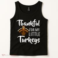 Teachers Thanksgiving Thankful For My little Turkeys Tank Top thumb 2