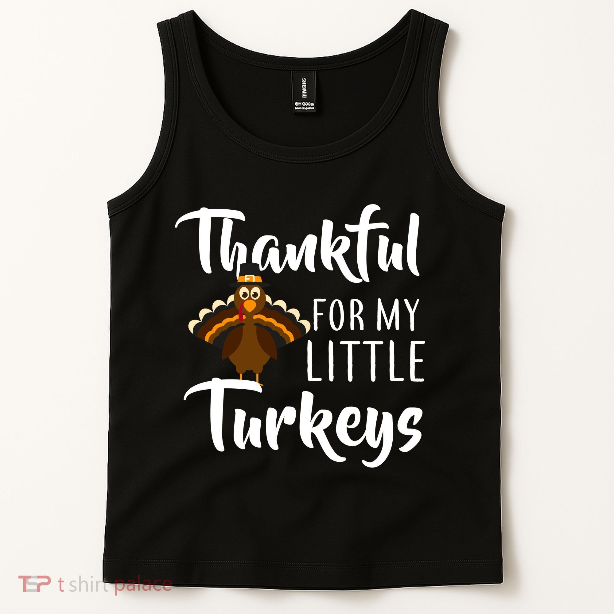 Teachers Thanksgiving Thankful For My little Turkeys Tank Top