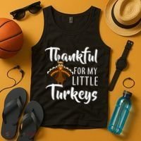 Teachers Thanksgiving Thankful For My little Turkeys Tank Top thumb 4