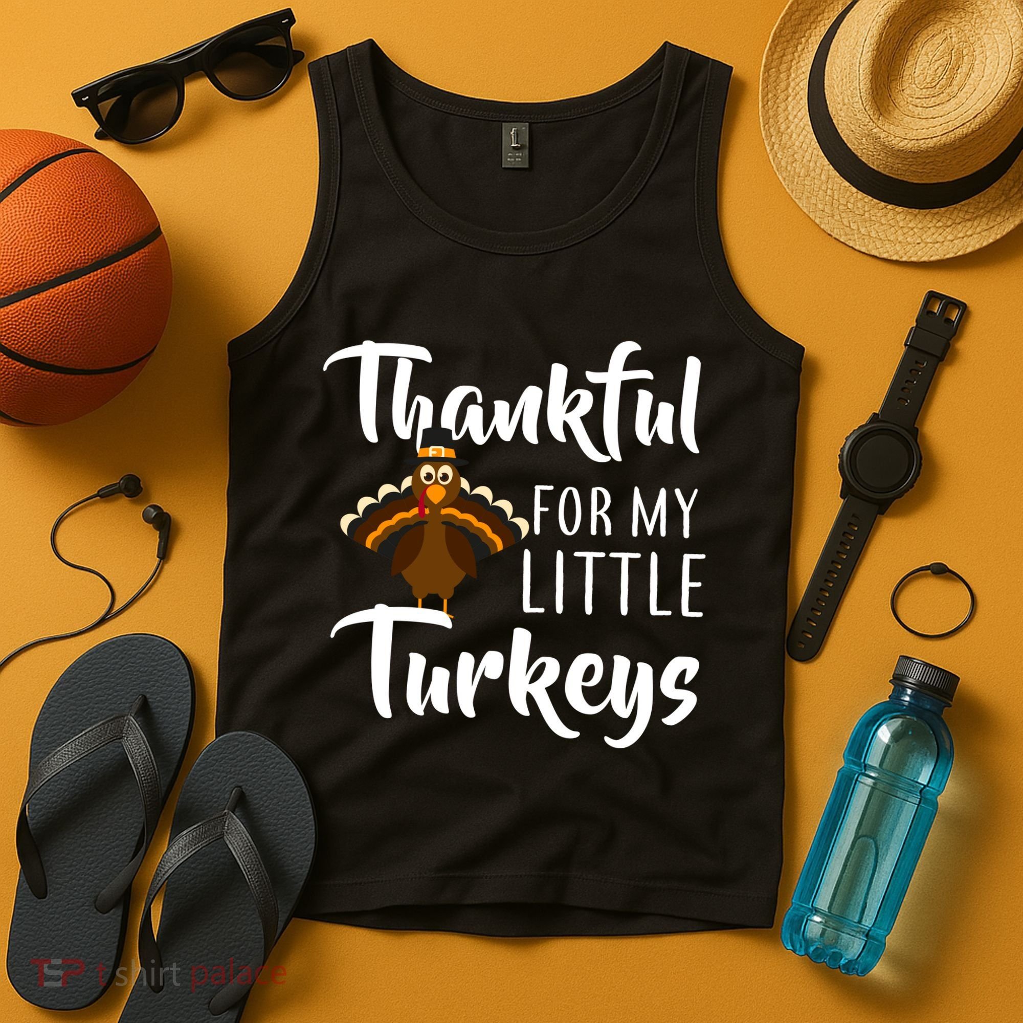 Teachers Thanksgiving Thankful For My little Turkeys Tank Top