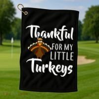 Teachers Thanksgiving Thankful For My little Turkeys Golf Towel thumb 1