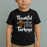 Teachers Thanksgiving Thankful For My little Turkeys Toddler T-Shirt thumb 2