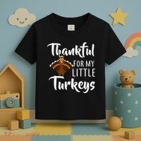 Teachers Thanksgiving Thankful For My little Turkeys Toddler T-Shirt thumb 3