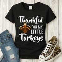 Teachers Thanksgiving Thankful For My little Turkeys Women's T-Shirt thumb 3
