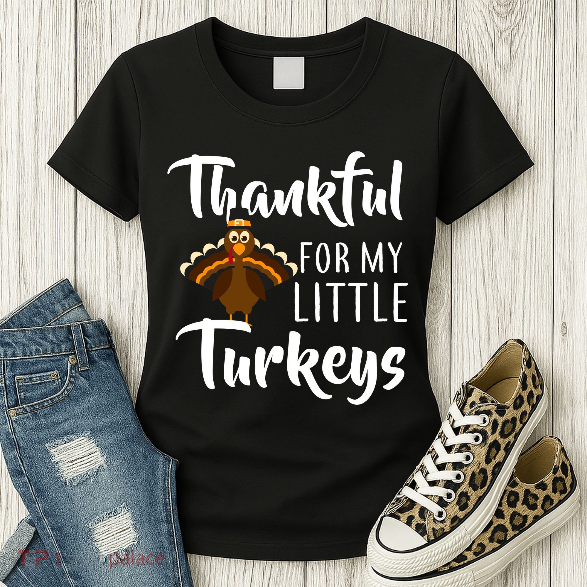 Teachers Thanksgiving Thankful For My little Turkeys Women's T-Shirt