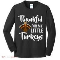 Teachers Thanksgiving Thankful For My little Turkeys Kids Long Sleeve Shirt thumb 0
