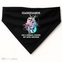 Teachersaurus Unicorn USA-Made Doggie Bandana thumb 0