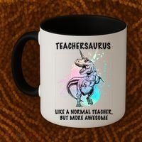 Teachersaurus Unicorn Coffee Mug thumb 2
