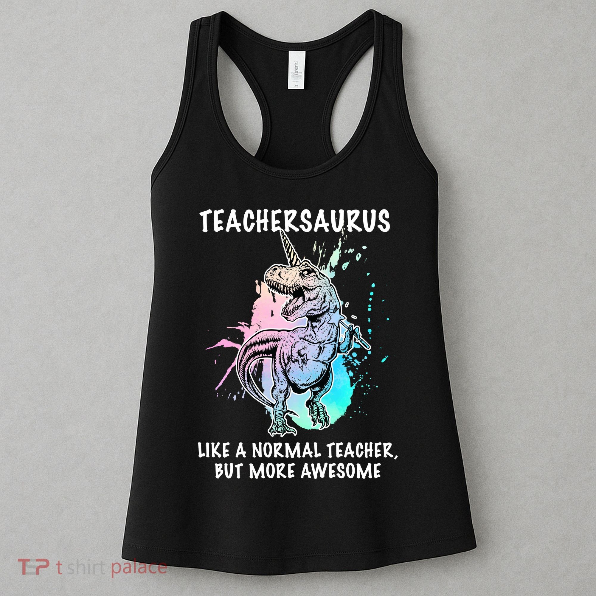 Teachersaurus Unicorn Women's Tank Top