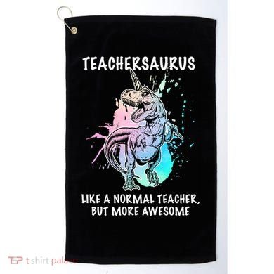 Teachersaurus Unicorn Golf Towel
