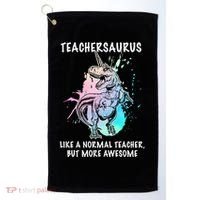 Teachersaurus Unicorn Golf Towel thumb 0