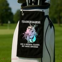 Teachersaurus Unicorn Golf Towel thumb 2