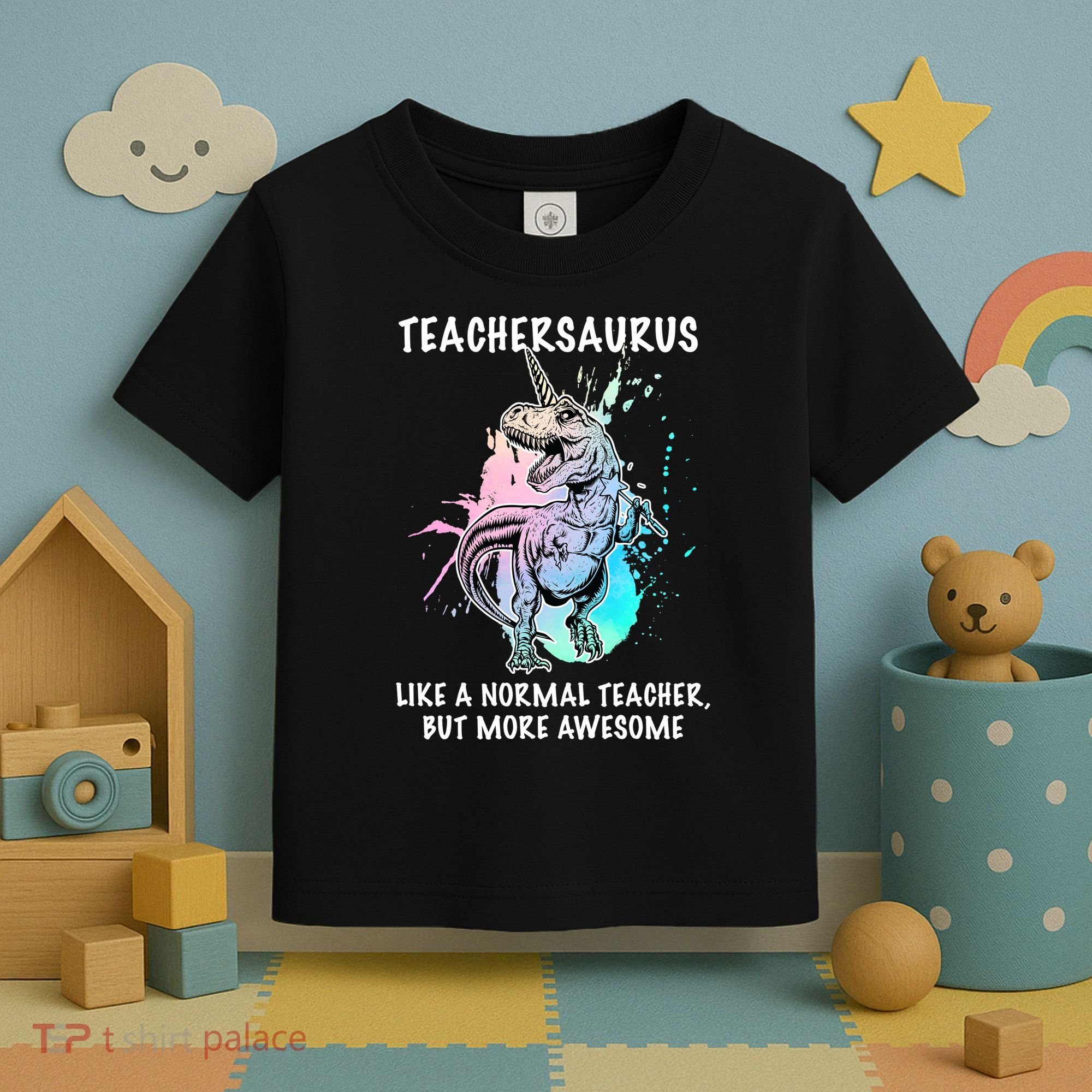 Teachersaurus Unicorn Toddler T-Shirt