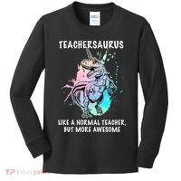 Teachersaurus Unicorn Kids Long Sleeve Shirt thumb 0