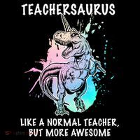Teachersaurus Unicorn Kids T-Shirt thumb 4