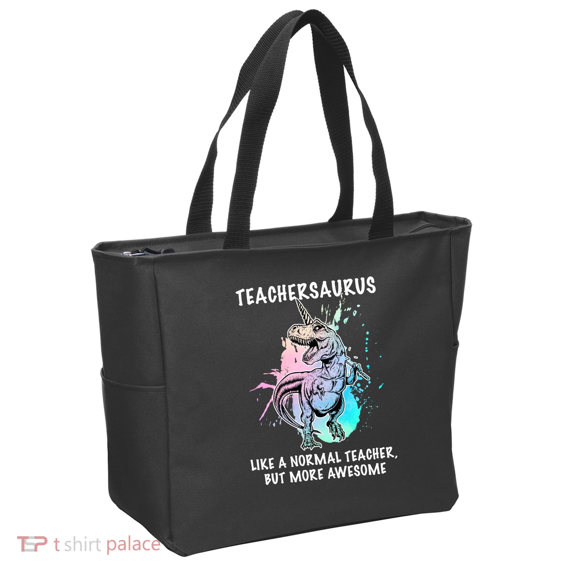 Teachersaurus Unicorn Tote Bag