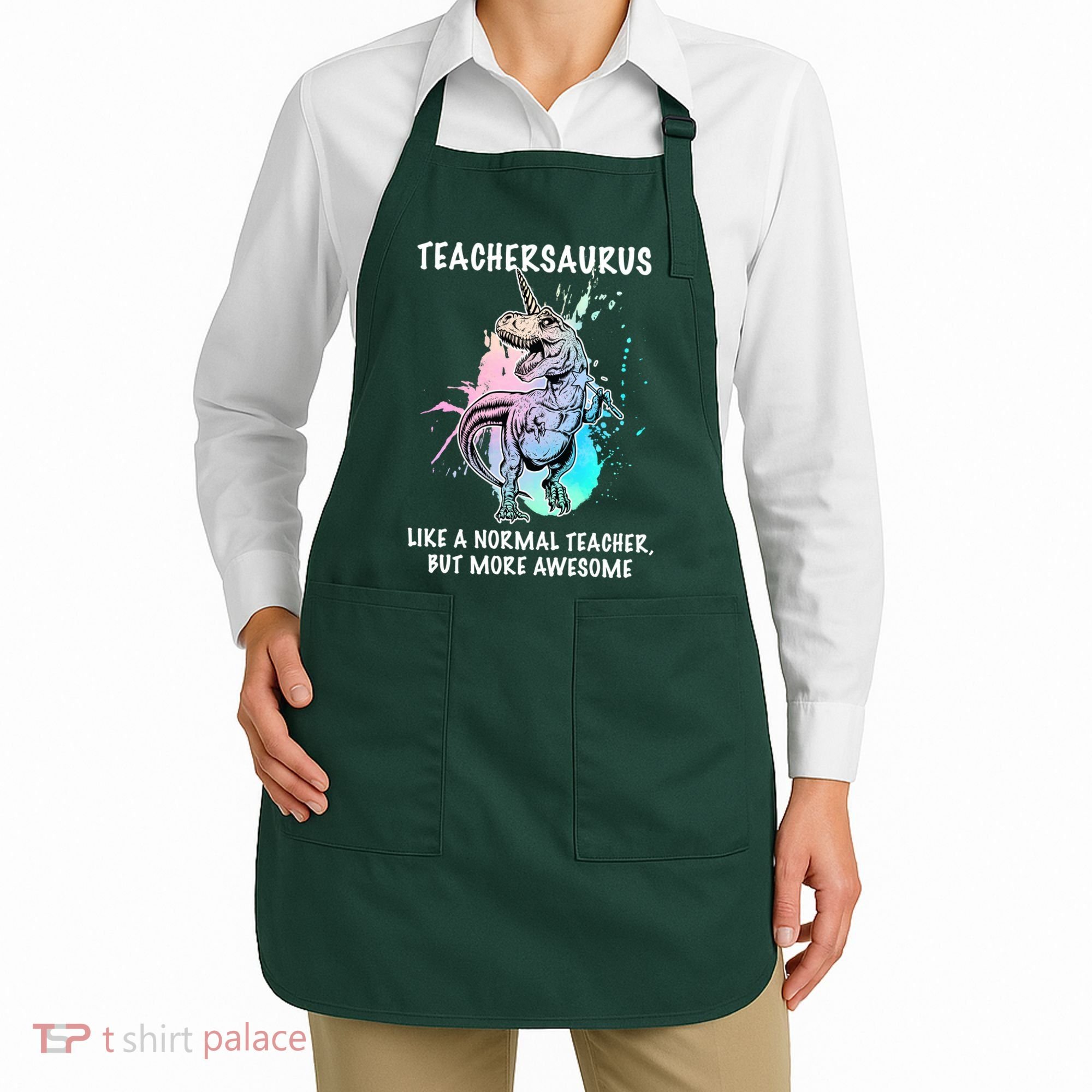 Teachersaurus Unicorn Apron