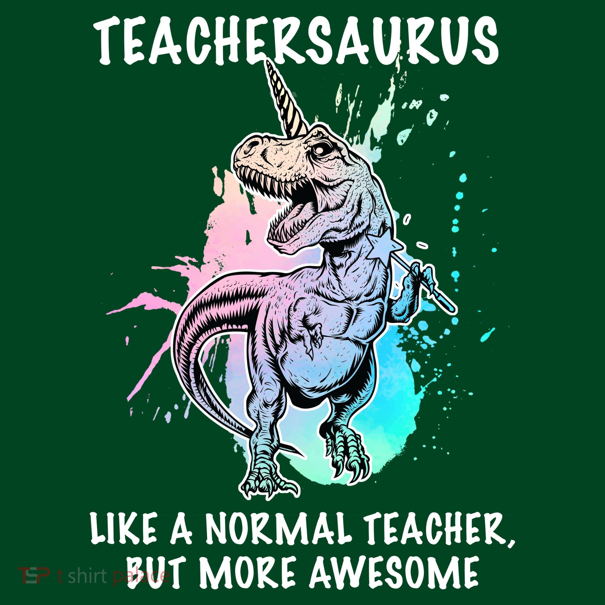 Teachersaurus Unicorn Apron