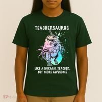 Teachersaurus Unicorn T-Shirt thumb 4