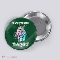 Teachersaurus Unicorn Button thumb 0
