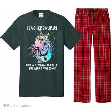 Teachersaurus Unicorn Pajama Set