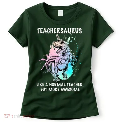 Teachersaurus Unicorn Women's T-Shirt