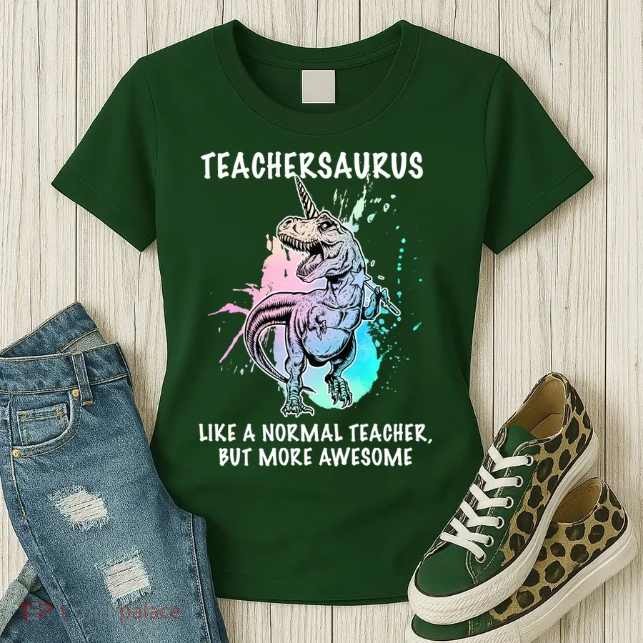 Teachersaurus Unicorn Women's T-Shirt