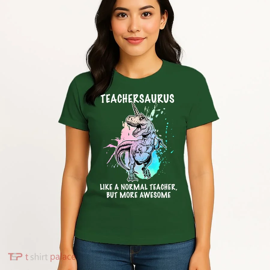 Teachersaurus Unicorn Women's T-Shirt